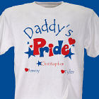 Heart and Stars Pride T-Shirt Personalized Fathers Day Shirt